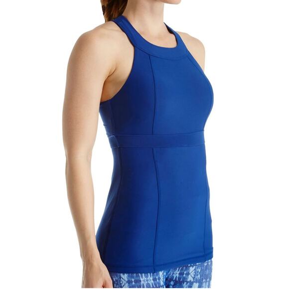 MSP by Miraclesuit NWT High Neck Tank Interior Bra Core Control Size M Blue - Picture 1 of 10